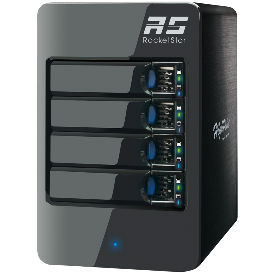 HighPoint RocketStor 6414TS Drive Enclosure - Mini-SAS Host Interface Tower