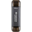 Transcend ESD310C 256 GB Portable Solid State Drive - External - Black