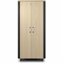 APC NetShelter Soundproof, 32U, Server Rack Enclosure, 120V, Maple