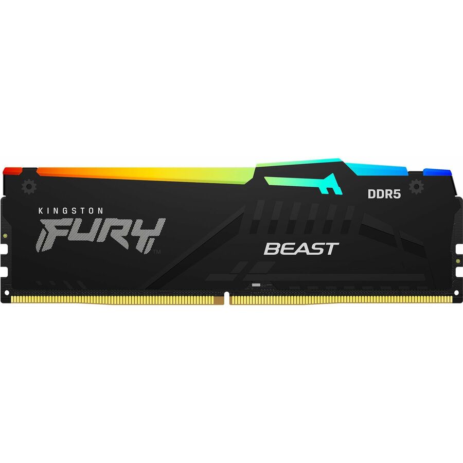 Kingston 128GB (4x32GB) DDR5 5200MT/s CL40 FURY Beast Black RGB XMP