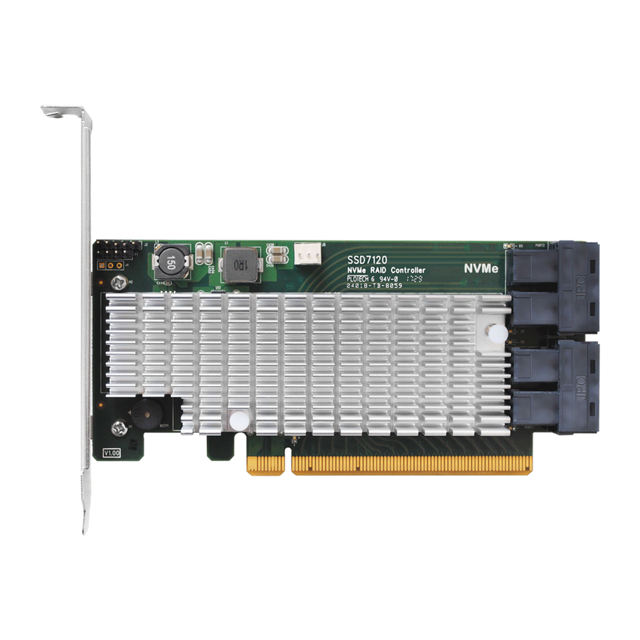 HighPoint SSD7120 NVMe RAID Controller