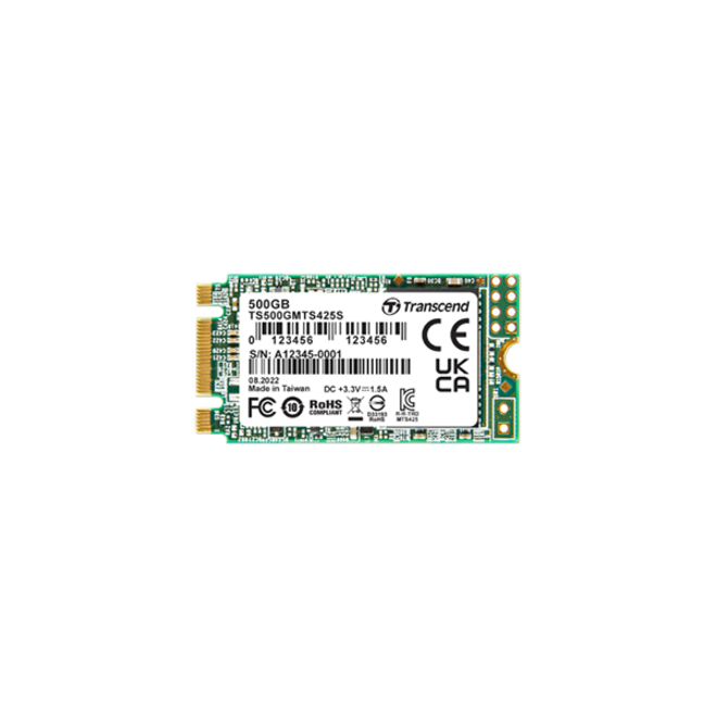 Transcend MTS425S 500 GB Solid State Drive - M.2 2242 Internal - SATA (SATA/600)