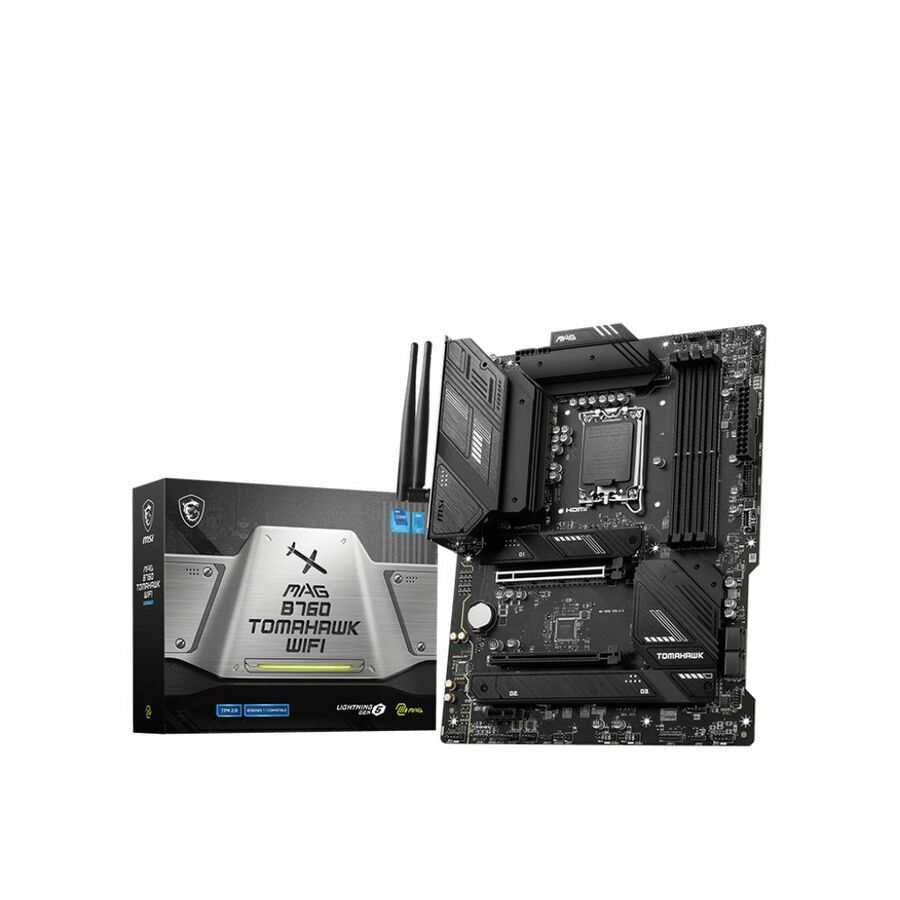 MSI MAG B760 TOMAHAWK WIFI Gaming Desktop Motherboard - Intel B760 Chipset - Socket LGA-1700 - ATX