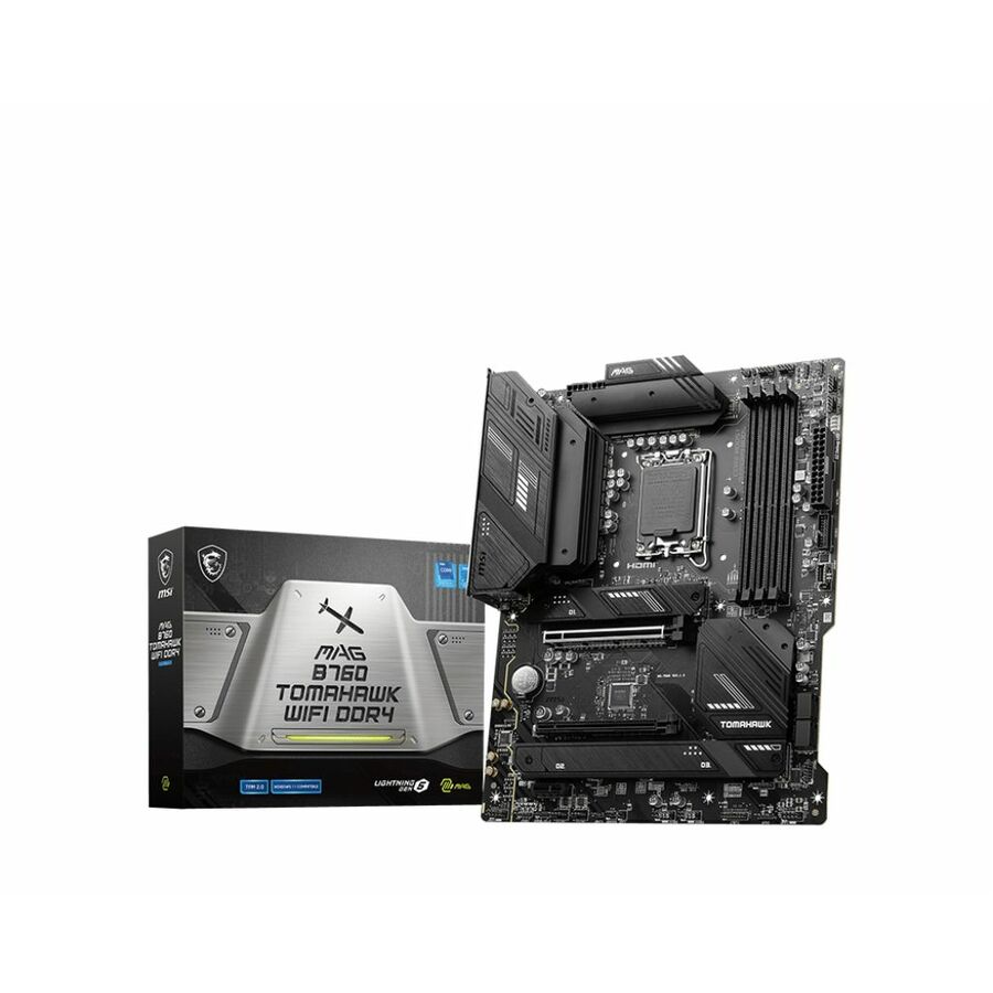 MSI MAG B760 TOMAHAWK WIFI DDR4 Gaming Desktop Motherboard - Intel B760 Chipset - Socket LGA-1700 - ATX