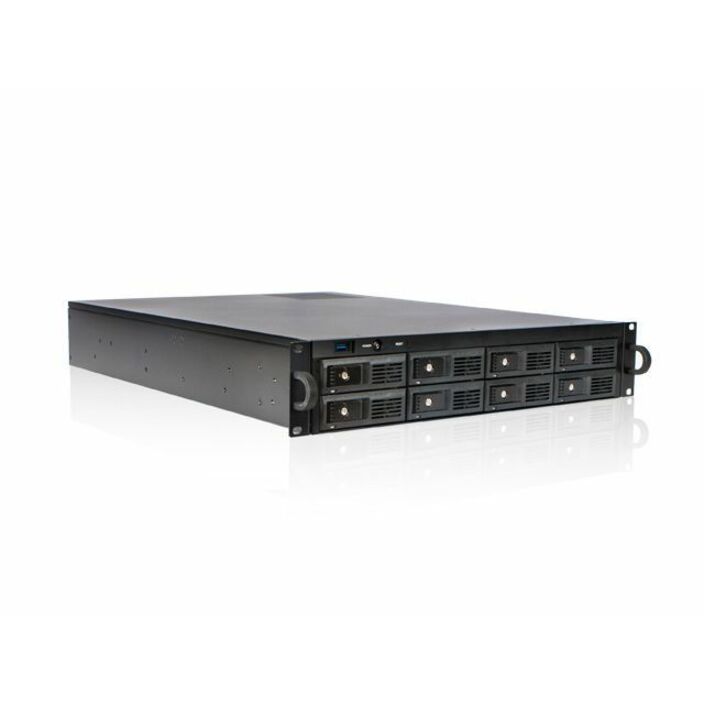 iStarUSA 2U 8-Bay Trayless Storage Server Rackmount Chassis 12Gb/s HDD SFF-8643 Backplane