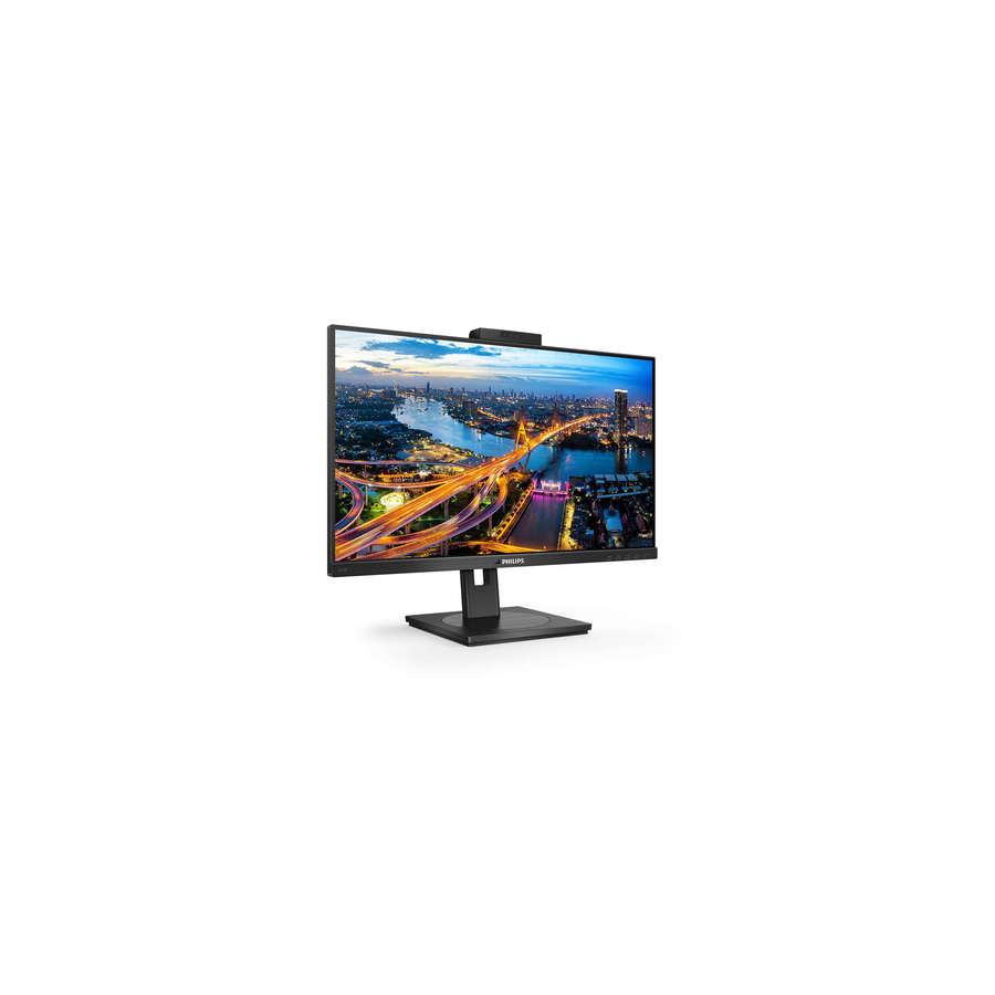Philips 242B1H 24" Class Webcam Full HD LCD Monitor - 16:9 - Textured Black
