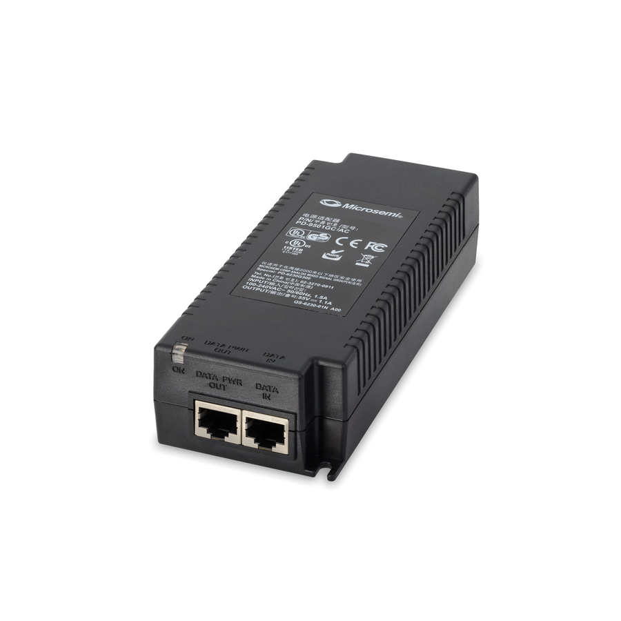 Microchip PD-9501GC PoE Injector with power cord