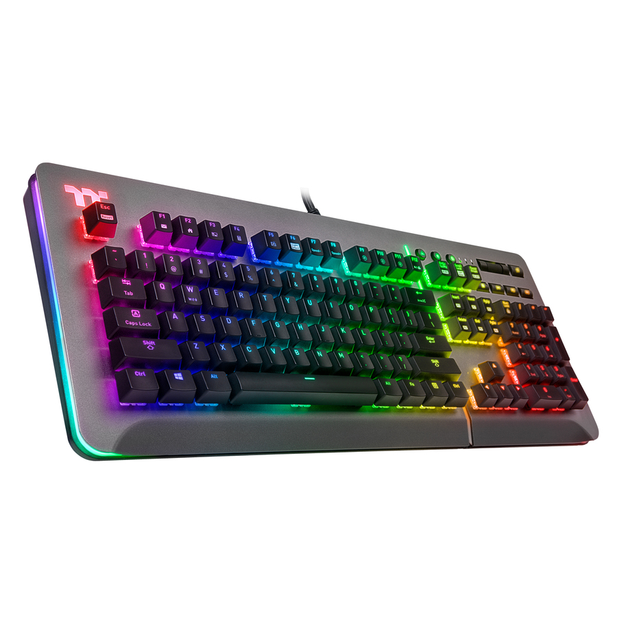Tt eSPORTS Level 20 RGB Titanium Gaming Keyboard (Blue Switch)