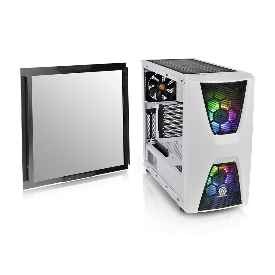 Thermaltake Commander C34 Snow Dual 200MM ARGB Fans Tempered Glass ATX Mid-Tower Chassis
