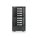RAIDage JAGE6BT8HDSL Drive Enclosure 12Gb/s SAS, SATA/600 - Mini-SAS HD Host Interface Tower - Black, Silver