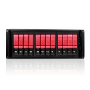 RAIDage JAGE412HDRD-DE Drive Enclosure 12Gb/s SAS, SATA/600 - Mini-SAS HD Host Interface - 4U Rack-mountable - Black, Red