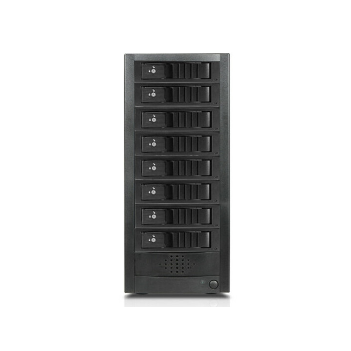 RAIDage JAGE9BT8HDBKDE-SEA Drive Enclosure 12Gb/s SAS, SATA/600 - Mini-SAS HD Host Interface Tower - Black
