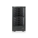 RAIDage JAGE6BT8MSBK Drive Enclosure 12Gb/s SAS, SATA/600 - Mini-SAS HD Host Interface Tower - Black