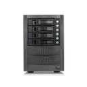 RAIDage JAGE5BT4MSBK Drive Enclosure 12Gb/s SAS, SATA/600 - Mini-SAS HD Host Interface Tower - Black