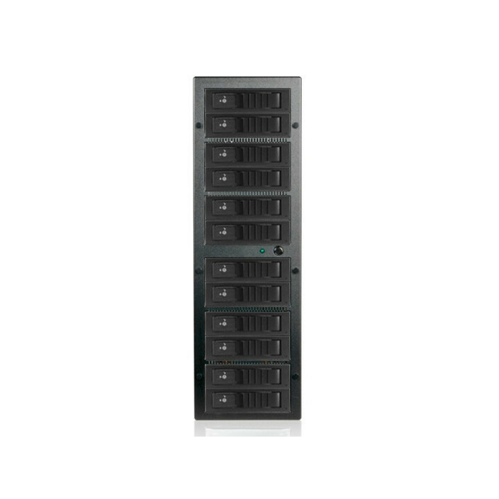 RAIDage JAGE12BT12BK-DE-SEA Drive Enclosure 12Gb/s SAS, SATA/600 - Mini-SAS HD Host Interface Tower - Black