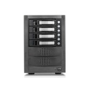 RAIDage JAGE5BT4HDSL Drive Enclosure 12Gb/s SAS, SATA/600 - Mini-SAS HD Host Interface Tower - Black, Silver