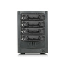 RAIDage JAGE5BT4HD-TG Drive Enclosure 12Gb/s SAS, SATA/600 - Mini-SAS HD Host Interface Tower - Black