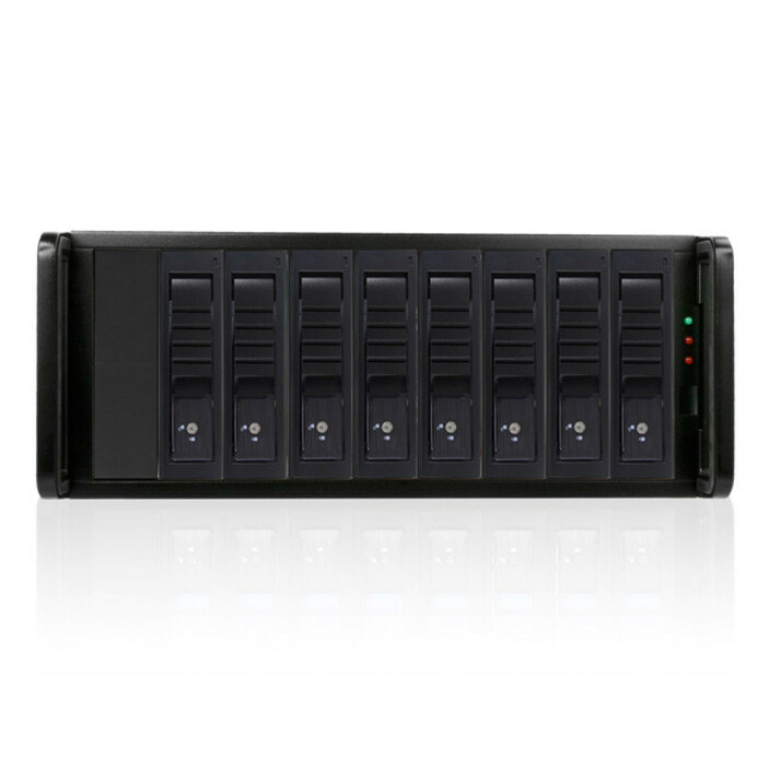 RAIDage JAGE480HDBK-DE-SEA Drive Enclosure 12Gb/s SAS, SATA/600 - Mini-SAS HD Host Interface - 4U Rack-mountable - Black