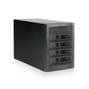 RAIDage JAGE5BT4HDBK-M1 Drive Enclosure 12Gb/s SAS, SATA/600 - Mini-SAS HD Host Interface Tower - Black