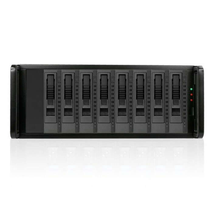 RAIDage JAGE480HDBK-M1 Drive Enclosure SAS-2, SATA/600 - Mini-SAS HD Host Interface - 4U Rack-mountable - Black