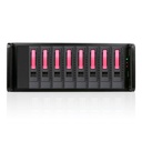 RAIDage JAGE480HDRD-M1 Drive Enclosure SAS-2, SATA/600 - Mini-SAS HD Host Interface - 4U Rack-mountable - Black, Red