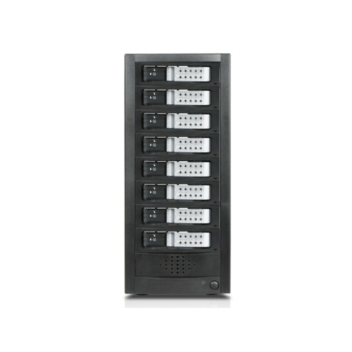RAIDage JAGE9BT8HDSL-DE Drive Enclosure 12Gb/s SAS, SATA/600 - Mini-SAS HD Host Interface Tower - Black, Silver