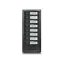 RAIDage JAGE9BT8HDSL-DE Drive Enclosure 12Gb/s SAS, SATA/600 - Mini-SAS HD Host Interface Tower - Black, Silver