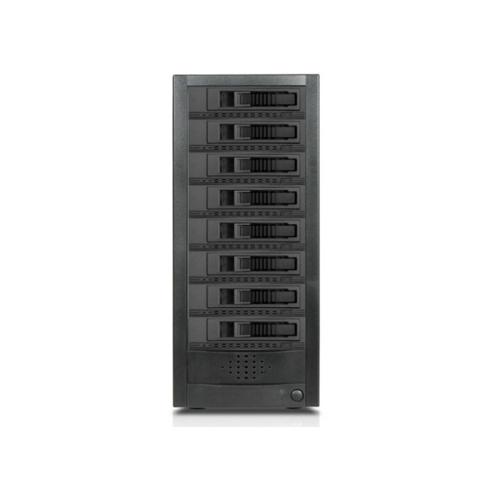 RAIDage JAGE9BT8HDBK-M1 Drive Enclosure 12Gb/s SAS, SATA/600 - Mini-SAS HD Host Interface Tower - Black