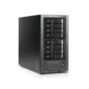 RAIDage JAGE6BT8MSBK-DE Drive Enclosure 12Gb/s SAS, SATA/600 - Mini-SAS HD Host Interface Tower - Black