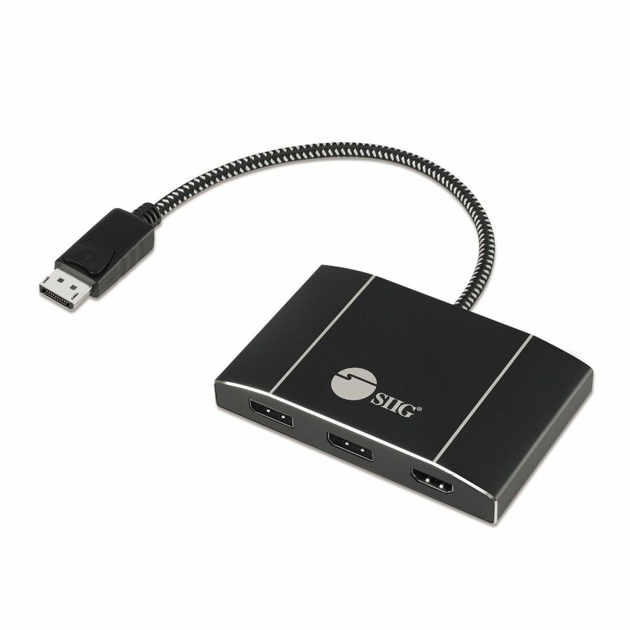 SIIG Triple 4K DisplayPort 1.4 to 2 DP & HDMI MST Hub Splitter