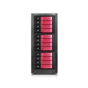 RAIDage JAGE9BT12HDRD-DE Drive Enclosure 12Gb/s SAS, SATA/600 - Mini-SAS HD Host Interface Tower - Black, Red