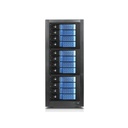RAIDage JAGE9BT12HDBL-DE Drive Enclosure 12Gb/s SAS, SATA/600 - Mini-SAS HD Host Interface Tower - Black, Blue