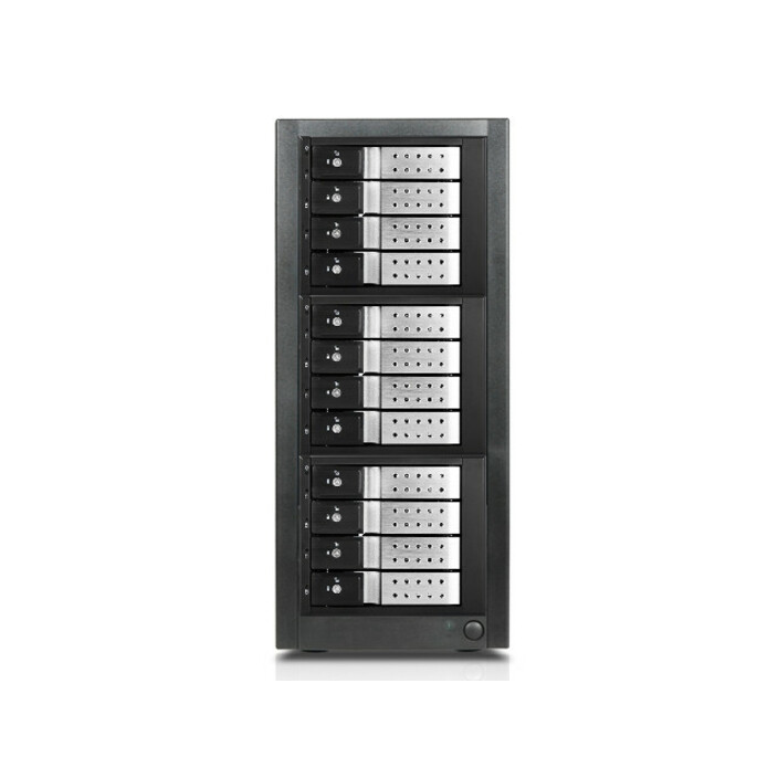 RAIDage JAGE9BT12HDSL-DE Drive Enclosure 12Gb/s SAS, SATA/600 - Mini-SAS HD Host Interface Tower - Black, Silver