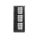 RAIDage JAGE9BT12HDSL-DE Drive Enclosure 12Gb/s SAS, SATA/600 - Mini-SAS HD Host Interface Tower - Black, Silver