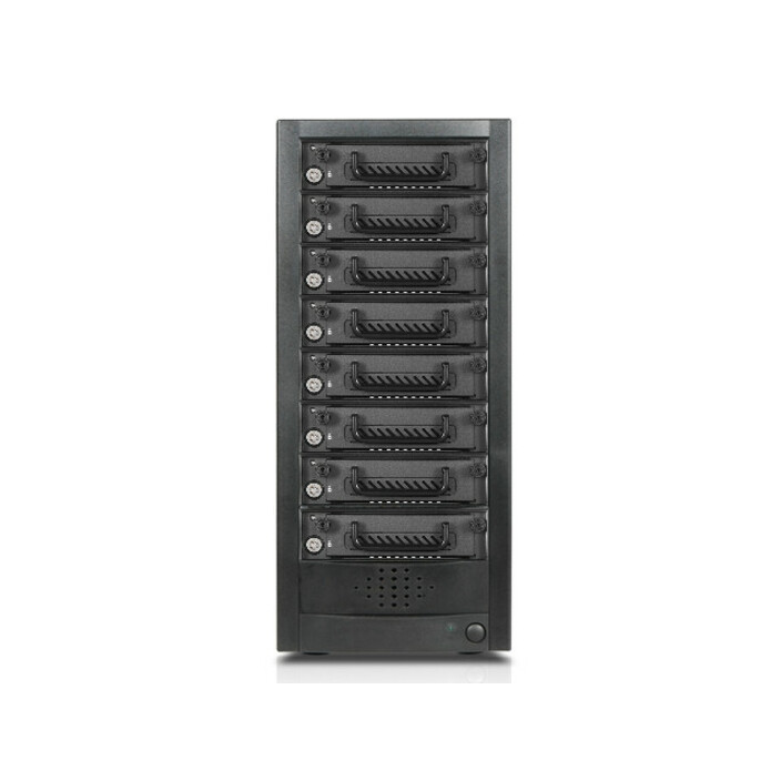 RAIDage JAGE9BT8HD-TG Drive Enclosure 12Gb/s SAS, SATA/600 - Mini-SAS HD Host Interface Tower - Black