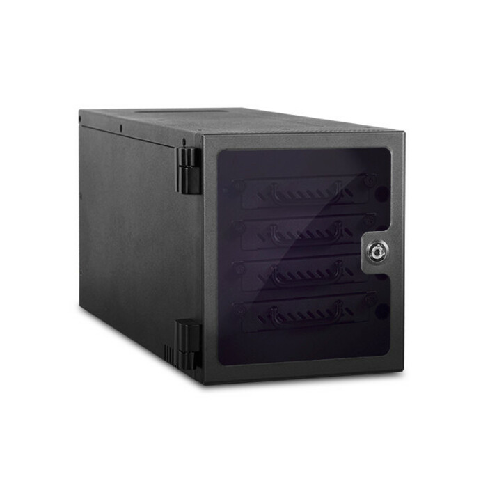 RAIDage JAGE4BT4HD-TG Drive Enclosure 12Gb/s SAS, SATA/600 - Mini-SAS HD Host Interface Tower - Black