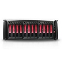 RAIDage JAGE412HDRD Drive Enclosure 12Gb/s SAS, SATA/600 - Mini-SAS HD Host Interface - 4U Rack-mountable - Black, Red