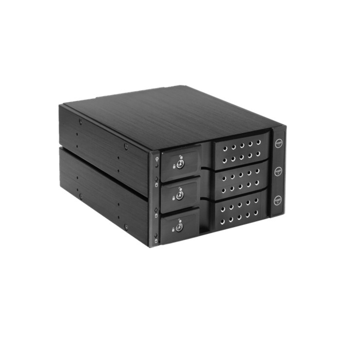 iStarUSA BPN-DE230P Drive Enclosure for 5.25" 12Gb/s SAS, SATA/600 Internal - Black