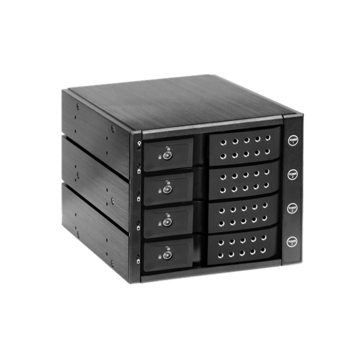 iStarUSA BPN-DE340P Drive Enclosure for 5.25" 12Gb/s SAS, SATA/600 Internal - Black