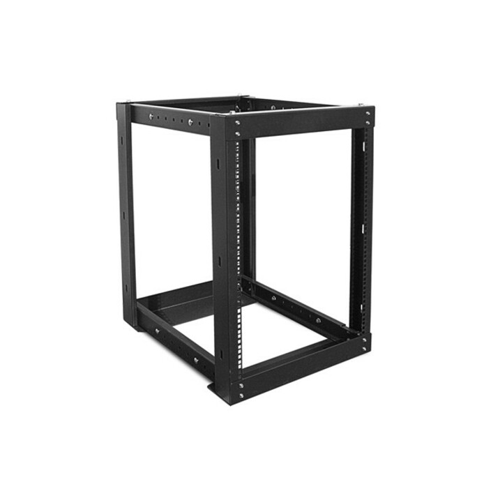 Claytek 15U 1100mm Adjustable Open Frame Server Rack with 1U Heavy Duty Shelf