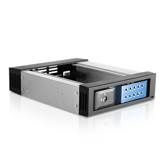 iStarUSA BPN-DE110HD Drive Bay Adapter for 5.25" - Serial ATA/600 Host Interface Internal - Black, Blue