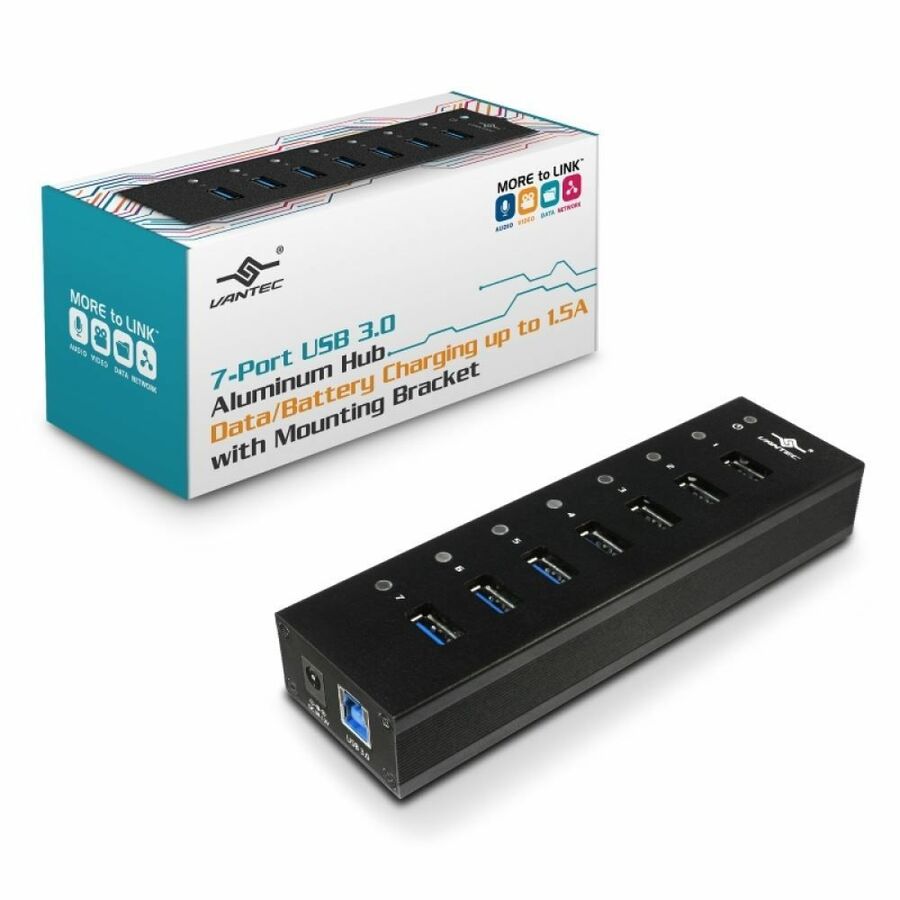 Vantec 7-Port USB 3.0 Aluminum Hub
