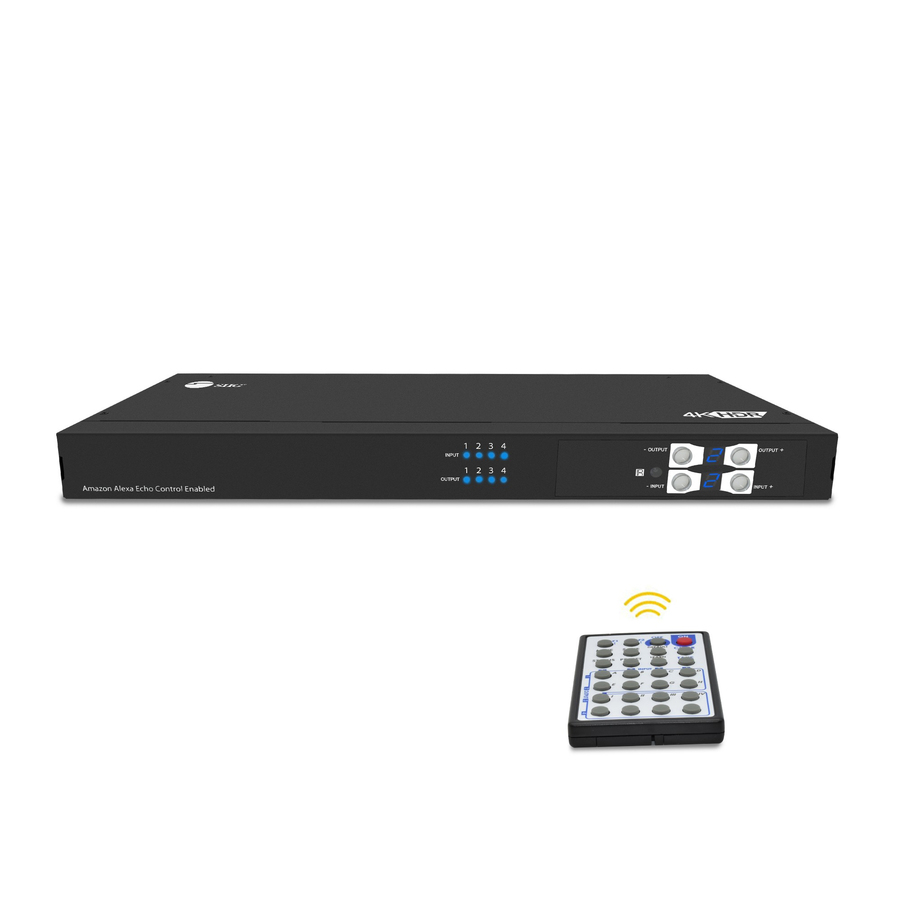 SIIG HDMI 2.0 4x4 Matrix with Amazon Echo Control Enabled