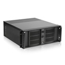 iStarUSA 4U Compact Stylish Rackmount Chassis with 500W Redundant Power Supply