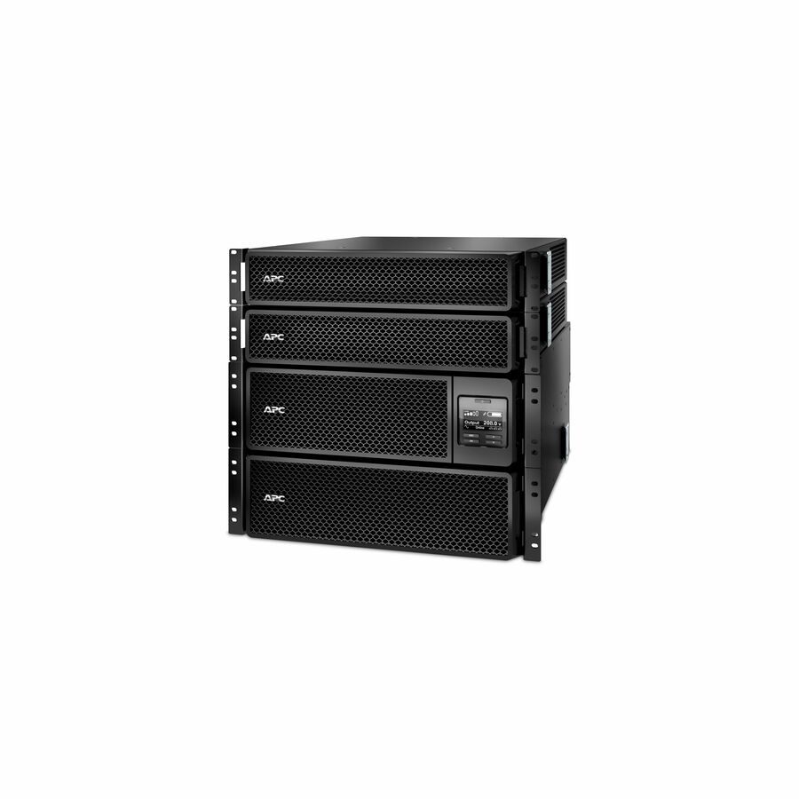 APC Smart-UPS On-Line, 10kVA/10kW, Rackmount 10U, 208V, 24x 5-20R+4x L6-30R NEMA, Network Card+SmartSlot, W/ rail kit, W/ 2 transformer 208V to 120V