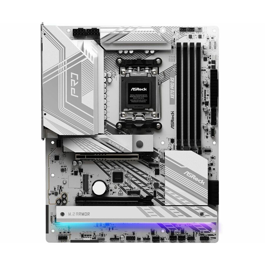 ASRock X870 RS Gaming Desktop Motherboard - AMD X870 Chipset - Socket AM5 - ATX