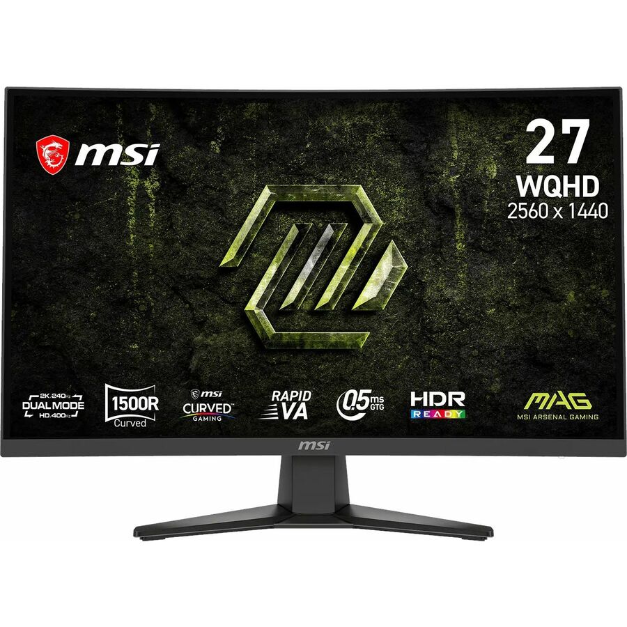 MSI MAG 275CQDF X24 - Gaming Monitor - 27" Rapid VA WQHD 400Hz Display - HDMI - DisplayPort