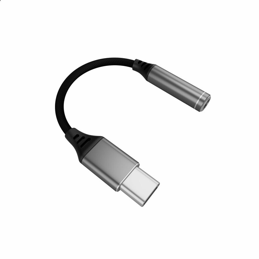 MAXCases Headset Adapter 3.5mm plug to USB-C Connector (Black)