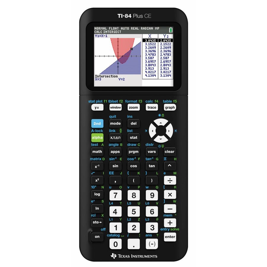 TI84PLUSCE 10 pack: Includes 10 EZ Spot Calculators with rechargeable batteries