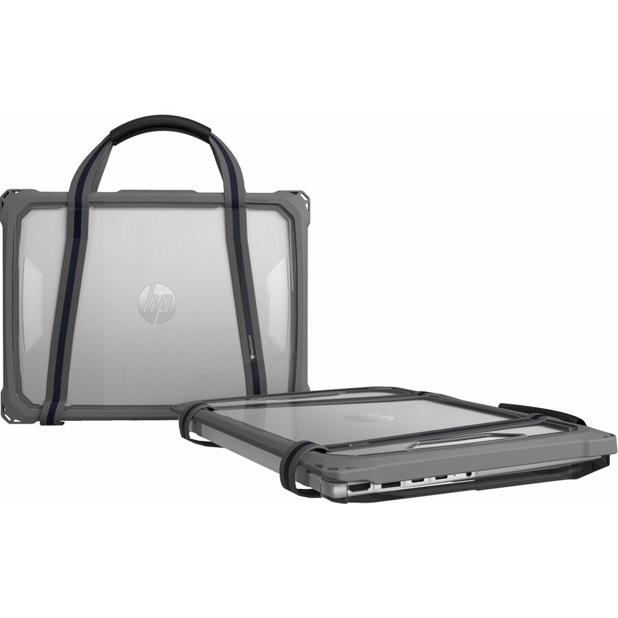 MAXCases Extreme Shell-FL3 Slide Chromebook Case for HP Fortis G1i Chromebook 11.6" Clamshell and G10 /G9/G8 (Intel Processor) (Grey/Slide-On Top, PC Bottom)